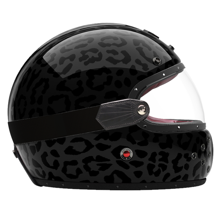 SkullSkins Black Panther Perforated Vinyl Decal Sticker For Motorcycle Helmet Visor