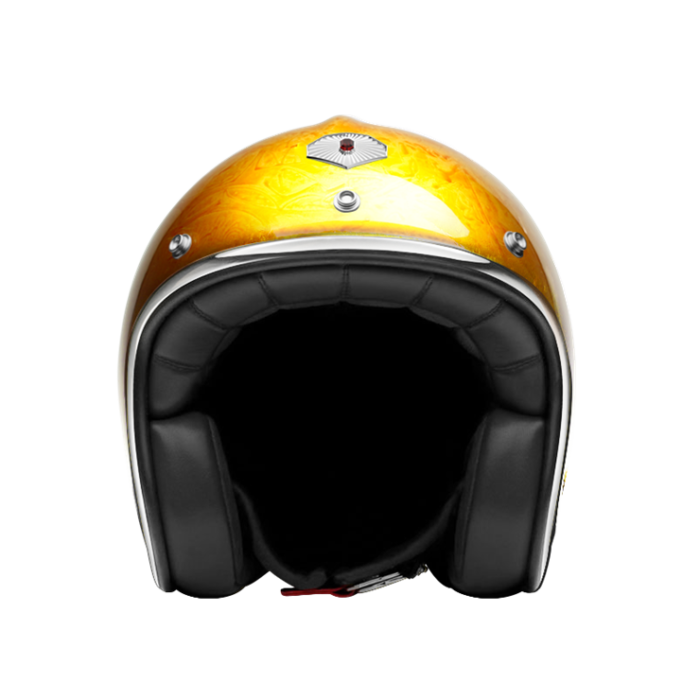 gold 3 4 motorcycle helmet DOT SUPER MAGNUM 70's LINE OLD Carbon fibre Weight Carbon Fiber 3/4 Motorcycle Helmet